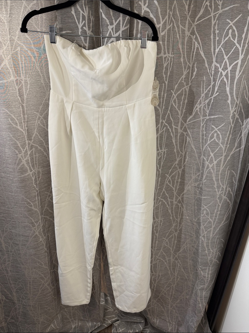 Altard State Strapless Ivory Jumpsuit - Elegant Women's One-Piece